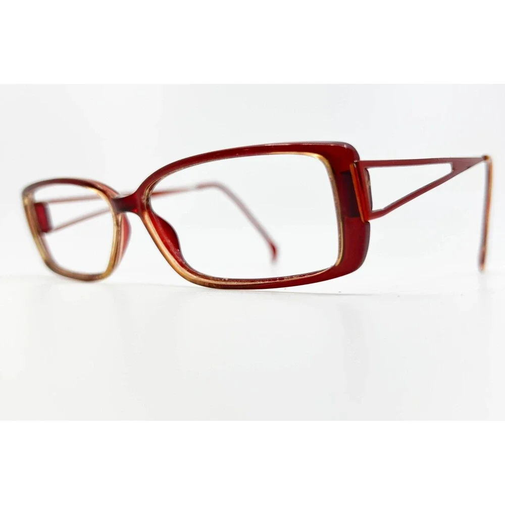 Unbranded Eyeglasses Frames Womens Red Rectangle SI-261 F330 52-12-130